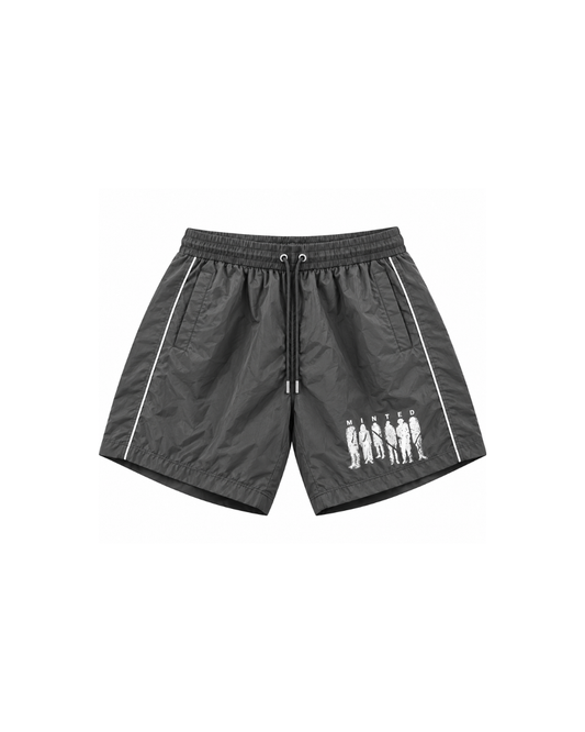 GREY MNTD SHORTS
