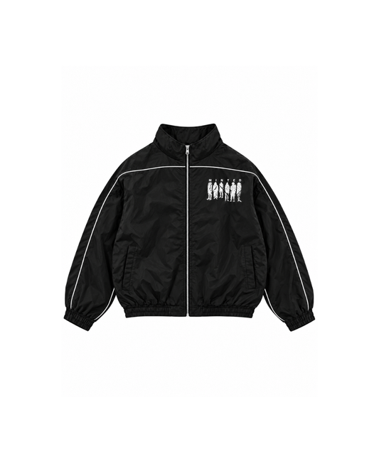 BLACK MNTD ZIP UP
