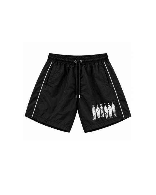 BLACK MNTD SHORTS