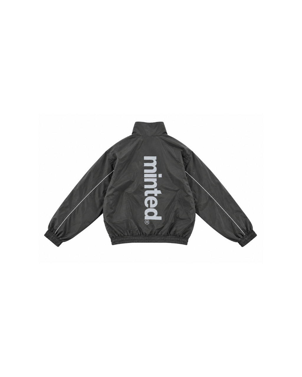 GREY MNTD ZIP UP