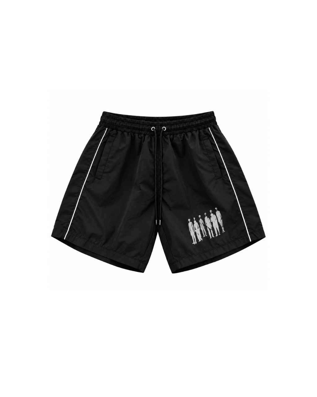 BLACK MNTD SHORTS
