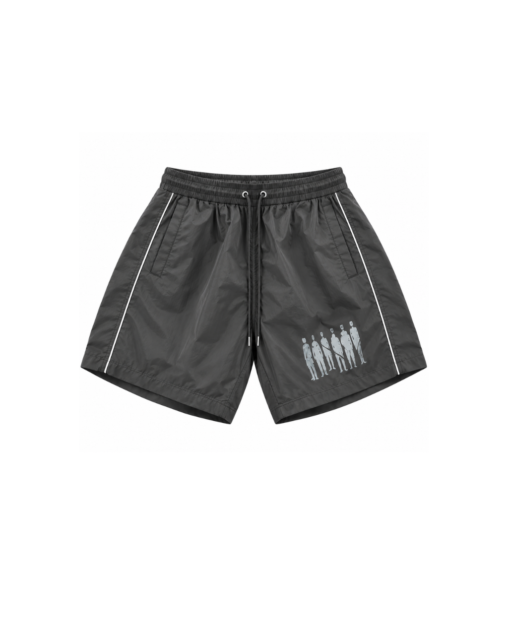 GREY MNTD SHORTS