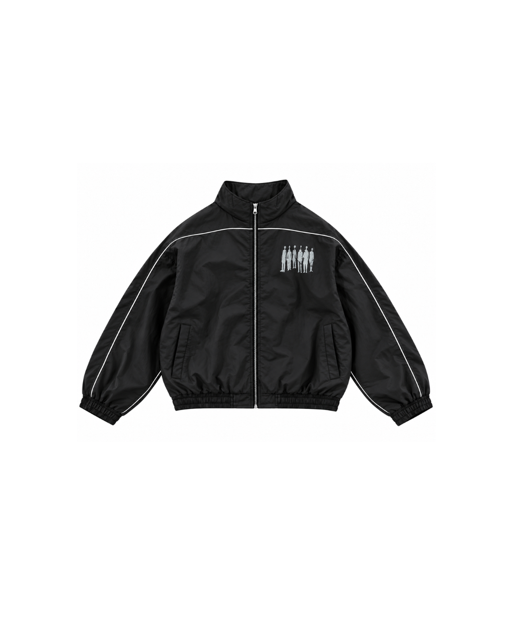 BLACK MNTD ZIP UP