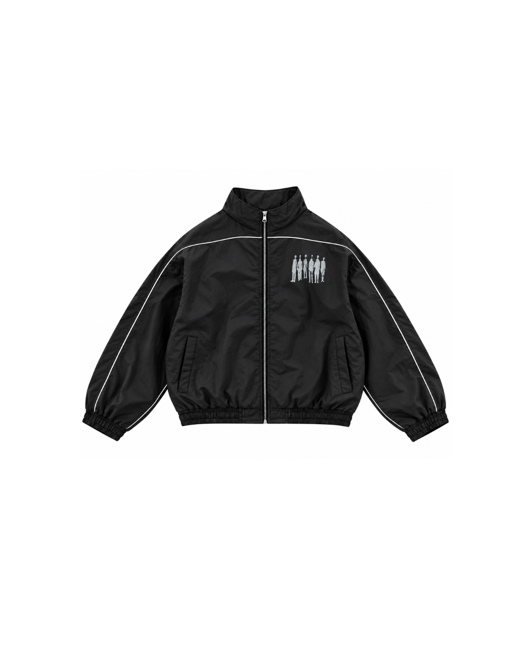 BLACK MNTD ZIP UP